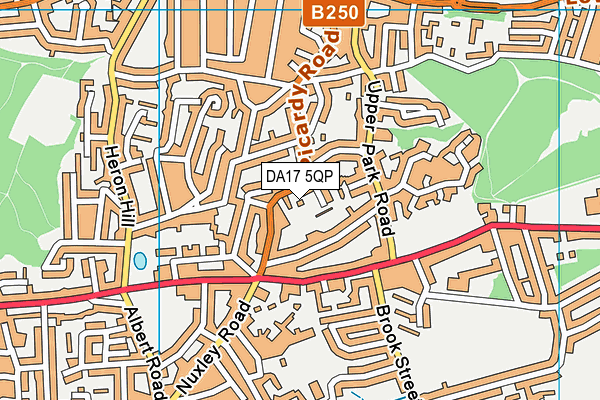 DA17 5QP map - OS VectorMap District (Ordnance Survey)