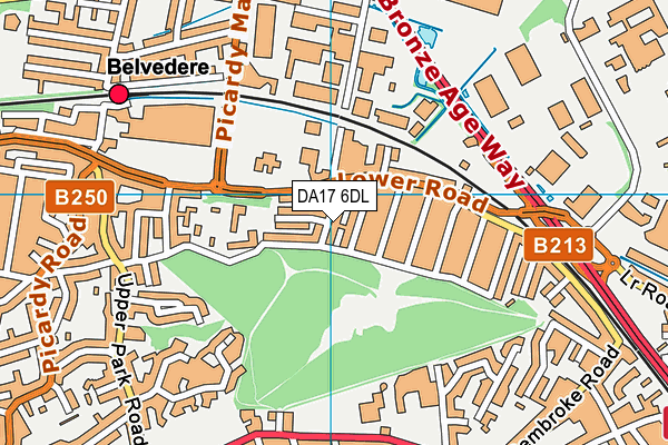 DA17 6DL map - OS VectorMap District (Ordnance Survey)