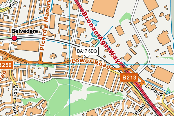 DA17 6DQ map - OS VectorMap District (Ordnance Survey)