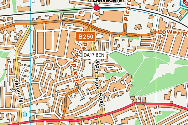 DA17 6EN map - OS VectorMap District (Ordnance Survey)