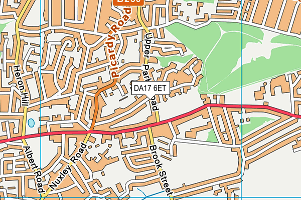DA17 6ET map - OS VectorMap District (Ordnance Survey)