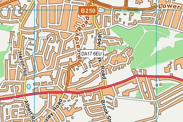 DA17 6EU map - OS VectorMap District (Ordnance Survey)