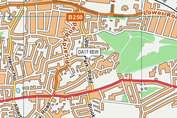DA17 6EW map - OS VectorMap District (Ordnance Survey)