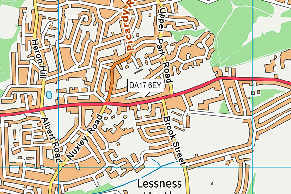 DA17 6EY map - OS VectorMap District (Ordnance Survey)