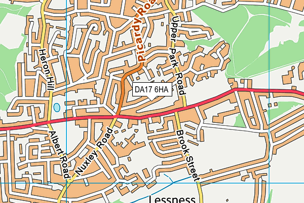 DA17 6HA map - OS VectorMap District (Ordnance Survey)
