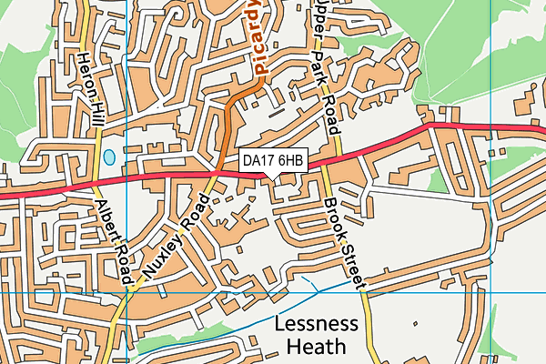 Lessness Heath Primary School map (DA17 6HB) - OS VectorMap District (Ordnance Survey)