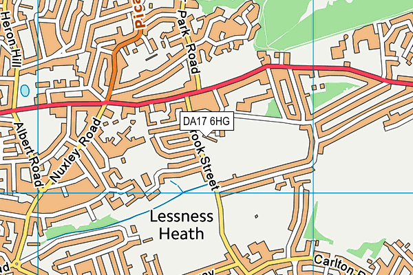 DA17 6HG map - OS VectorMap District (Ordnance Survey)