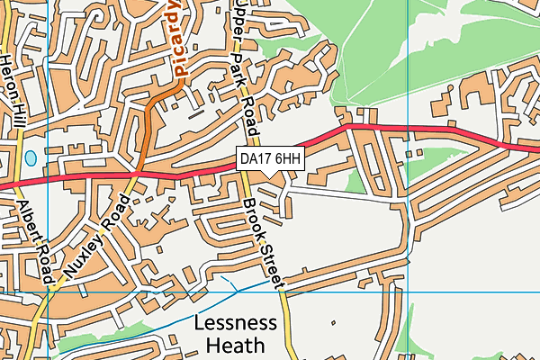 DA17 6HH map - OS VectorMap District (Ordnance Survey)