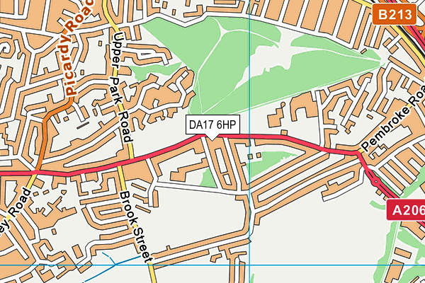 DA17 6HP map - OS VectorMap District (Ordnance Survey)