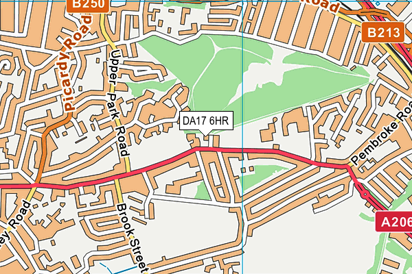 DA17 6HR map - OS VectorMap District (Ordnance Survey)