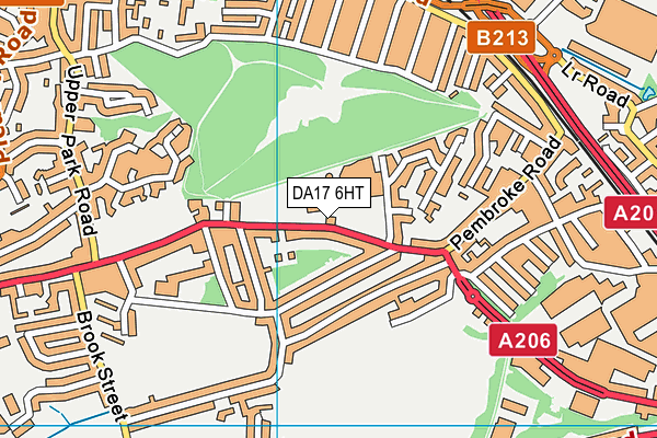 Trinity School (Belvedere) map (DA17 6HT) - OS VectorMap District (Ordnance Survey)