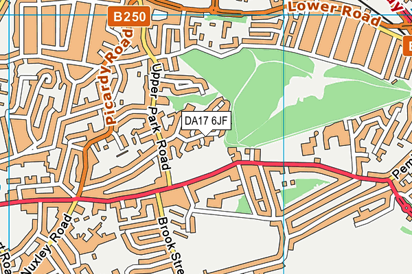 DA17 6JF map - OS VectorMap District (Ordnance Survey)