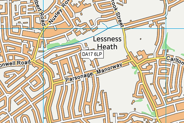 DA17 6LP map - OS VectorMap District (Ordnance Survey)