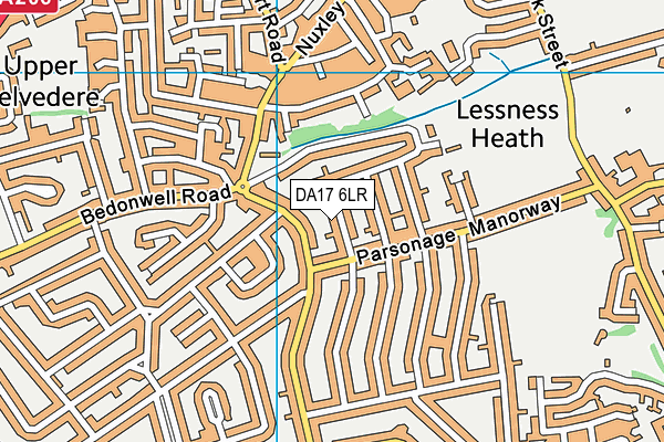 DA17 6LR map - OS VectorMap District (Ordnance Survey)