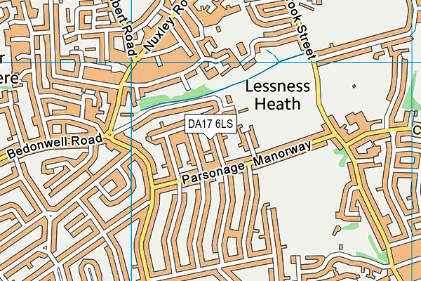 DA17 6LS map - OS VectorMap District (Ordnance Survey)
