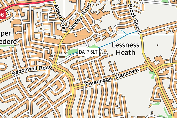 DA17 6LT map - OS VectorMap District (Ordnance Survey)