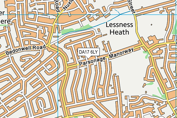 DA17 6LY map - OS VectorMap District (Ordnance Survey)