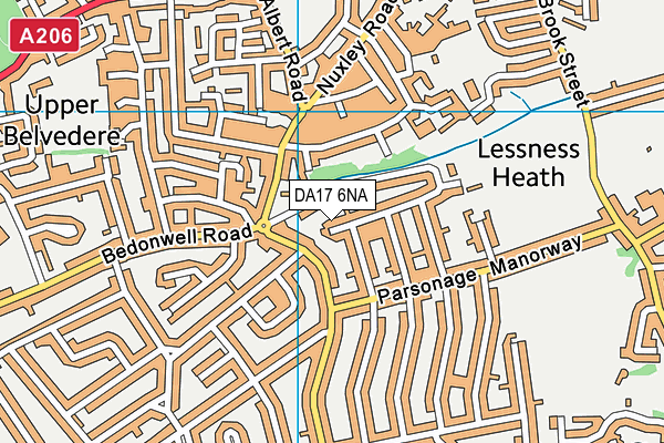 DA17 6NA map - OS VectorMap District (Ordnance Survey)