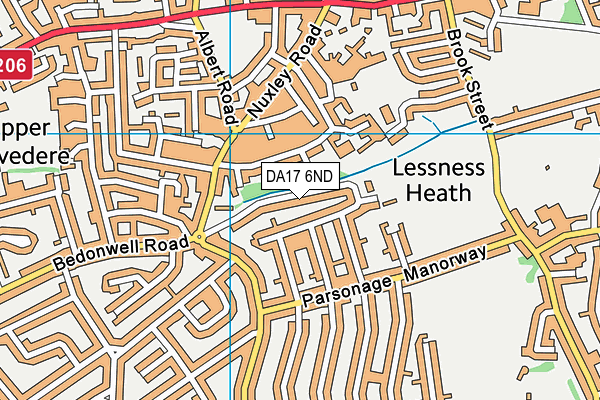 DA17 6ND map - OS VectorMap District (Ordnance Survey)