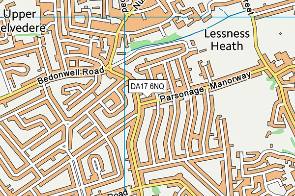 DA17 6NQ map - OS VectorMap District (Ordnance Survey)