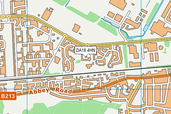 Northwood Primary School map (DA18 4HN) - OS VectorMap District (Ordnance Survey)