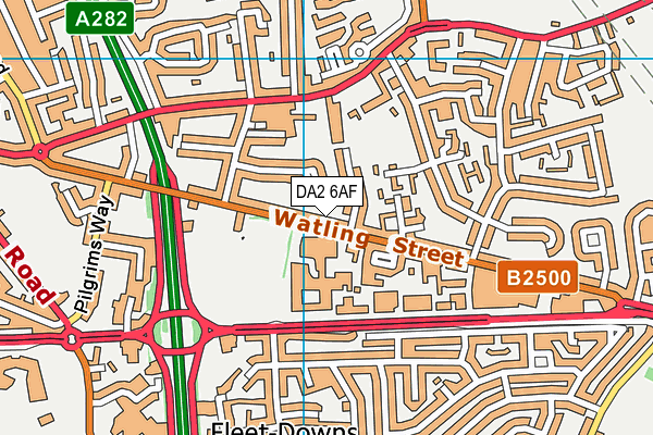 Map of WATLING STREET 1966 LIMITED at district scale