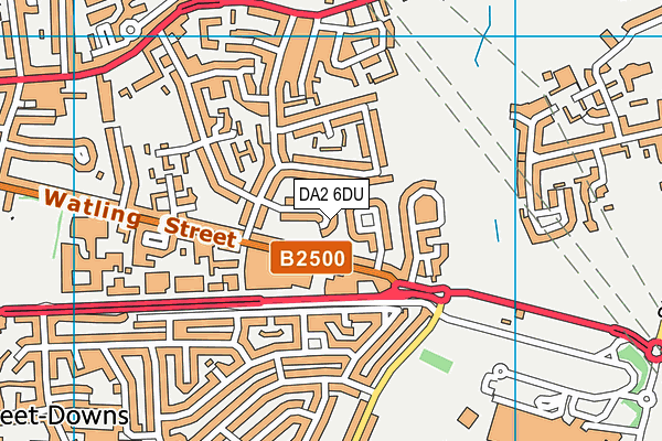 DA2 6DU map - OS VectorMap District (Ordnance Survey)