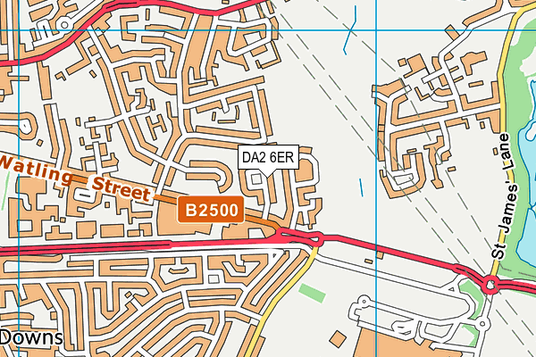 DA2 6ER map - OS VectorMap District (Ordnance Survey)