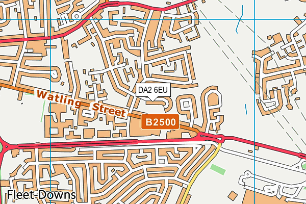 DA2 6EU map - OS VectorMap District (Ordnance Survey)