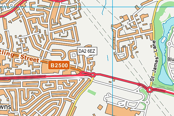 DA2 6EZ map - OS VectorMap District (Ordnance Survey)