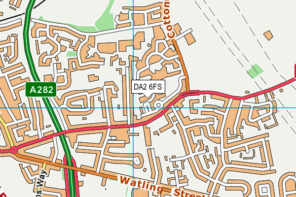 DA2 6FS map - OS VectorMap District (Ordnance Survey)
