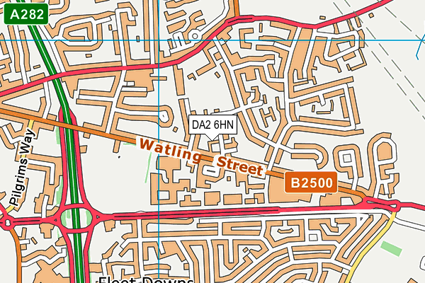 DA2 6HN map - OS VectorMap District (Ordnance Survey)