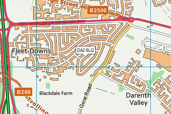 DA2 6LQ map - OS VectorMap District (Ordnance Survey)