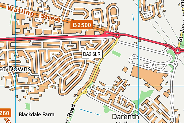 DA2 6LR map - OS VectorMap District (Ordnance Survey)