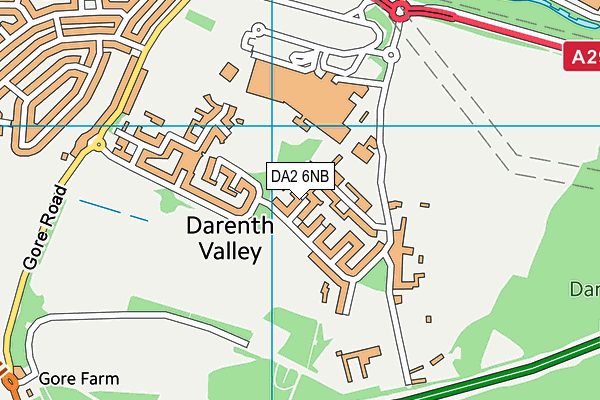 DA2 6NB map - OS VectorMap District (Ordnance Survey)