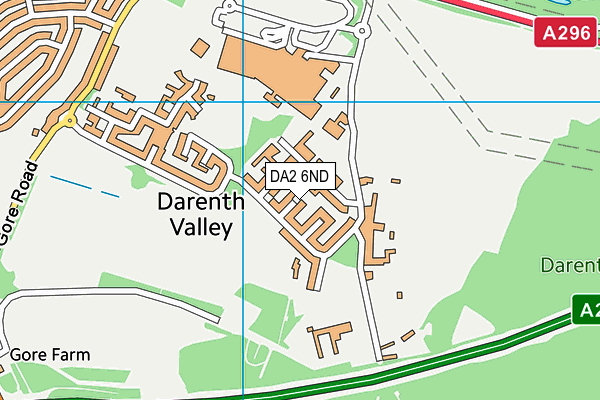 DA2 6ND map - OS VectorMap District (Ordnance Survey)