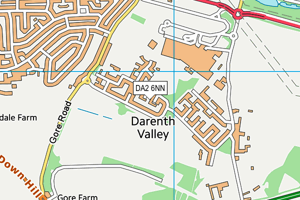 DA2 6NN map - OS VectorMap District (Ordnance Survey)