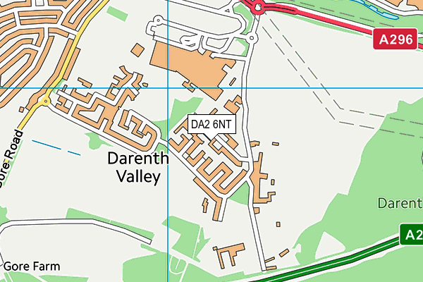 DA2 6NT map - OS VectorMap District (Ordnance Survey)