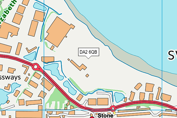 DA2 6QB map - OS VectorMap District (Ordnance Survey)