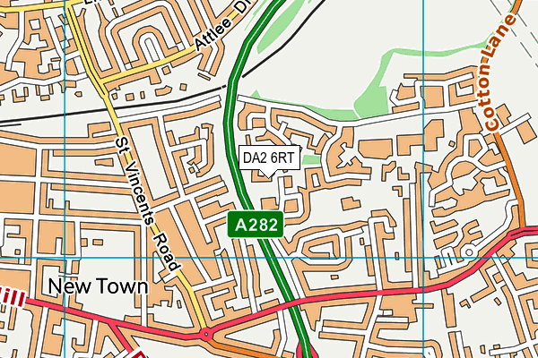 DA2 6RT map - OS VectorMap District (Ordnance Survey)