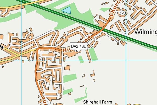 DA2 7BL map - OS VectorMap District (Ordnance Survey)