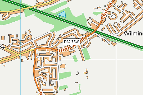 DA2 7BW map - OS VectorMap District (Ordnance Survey)