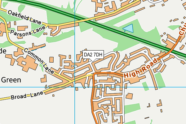 DA2 7DH map - OS VectorMap District (Ordnance Survey)