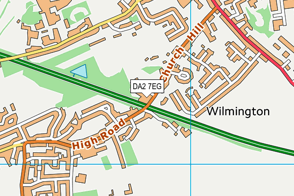 DA2 7EG map - OS VectorMap District (Ordnance Survey)