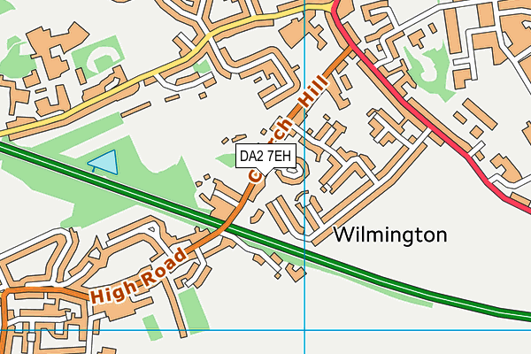 DA2 7EH map - OS VectorMap District (Ordnance Survey)