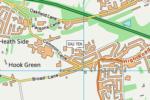 DA2 7EN map - OS VectorMap District (Ordnance Survey)