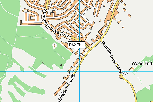 DA2 7HL map - OS VectorMap District (Ordnance Survey)