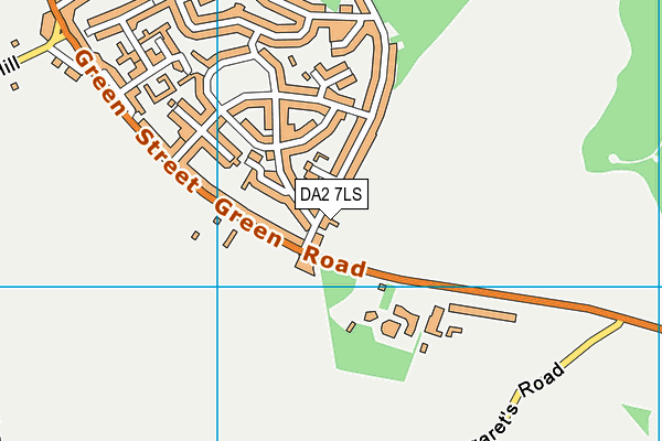 DA2 7LS map - OS VectorMap District (Ordnance Survey)