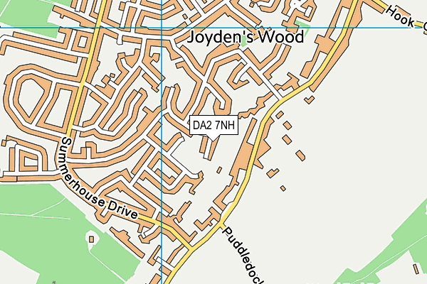 DA2 7NH map - OS VectorMap District (Ordnance Survey)