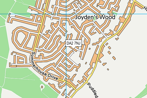 DA2 7NJ map - OS VectorMap District (Ordnance Survey)